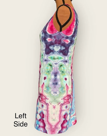 Multi-Colored Ice Dye Cotton Tank Dress - Women’s US small